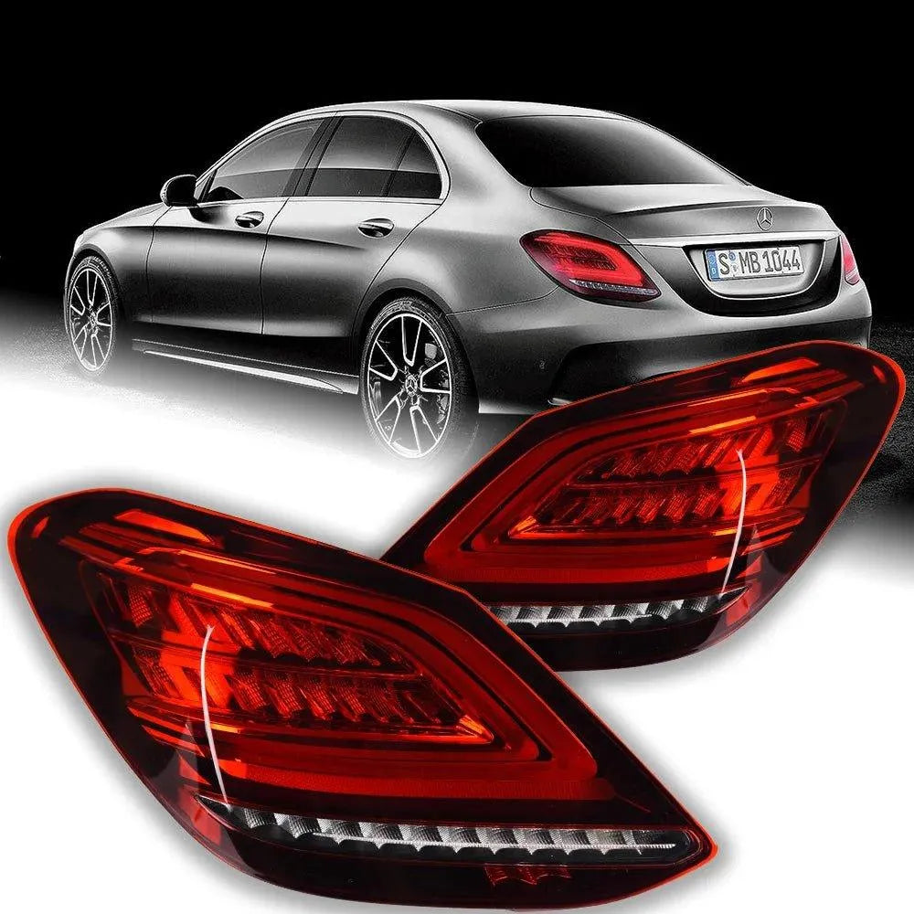 Lampy Tylne do Mercedes Benz W205 LED z DRL i Dynamicznym Sygnałem (2014-2019) C180 C200 C260 C300 - Multigenus