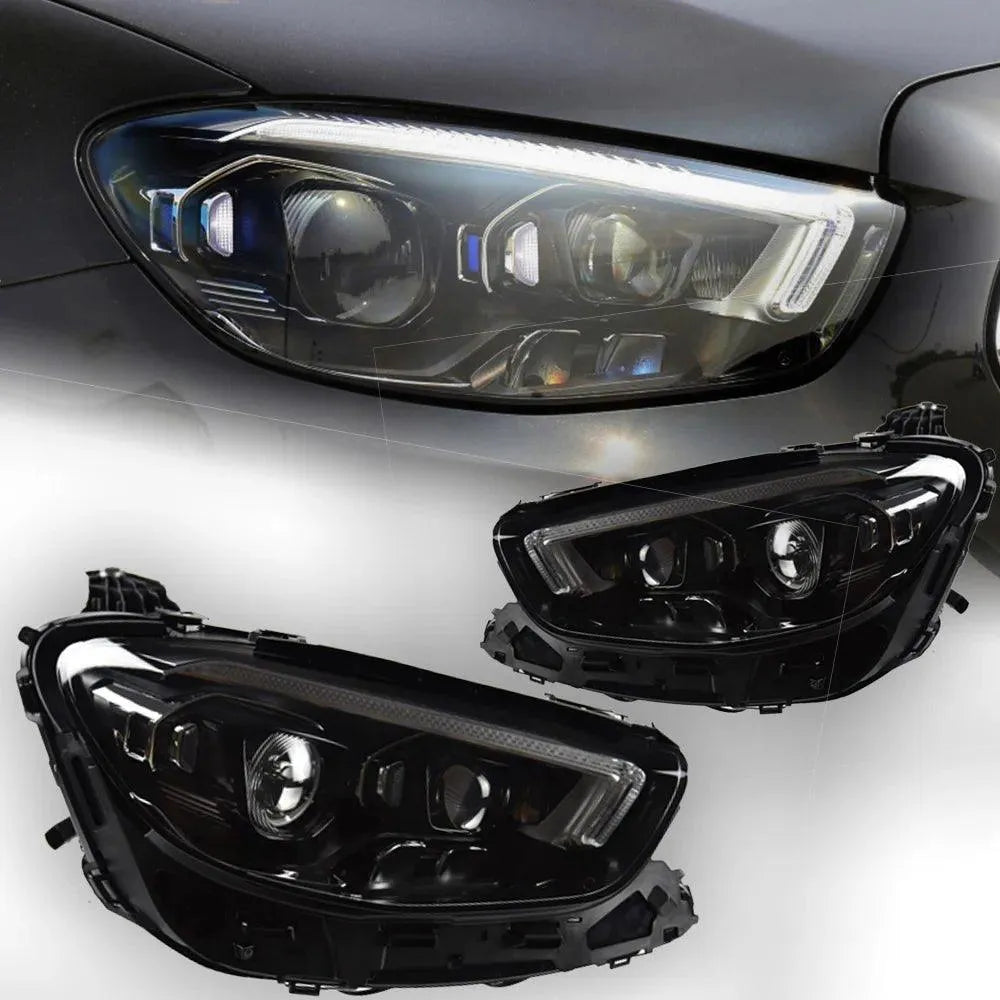 Lampy Przednie do Mercedes Benz W213 LED z Projektorową Soczewką, DRL (2016-2022) E200 E300 E260 E350 - Multigenus