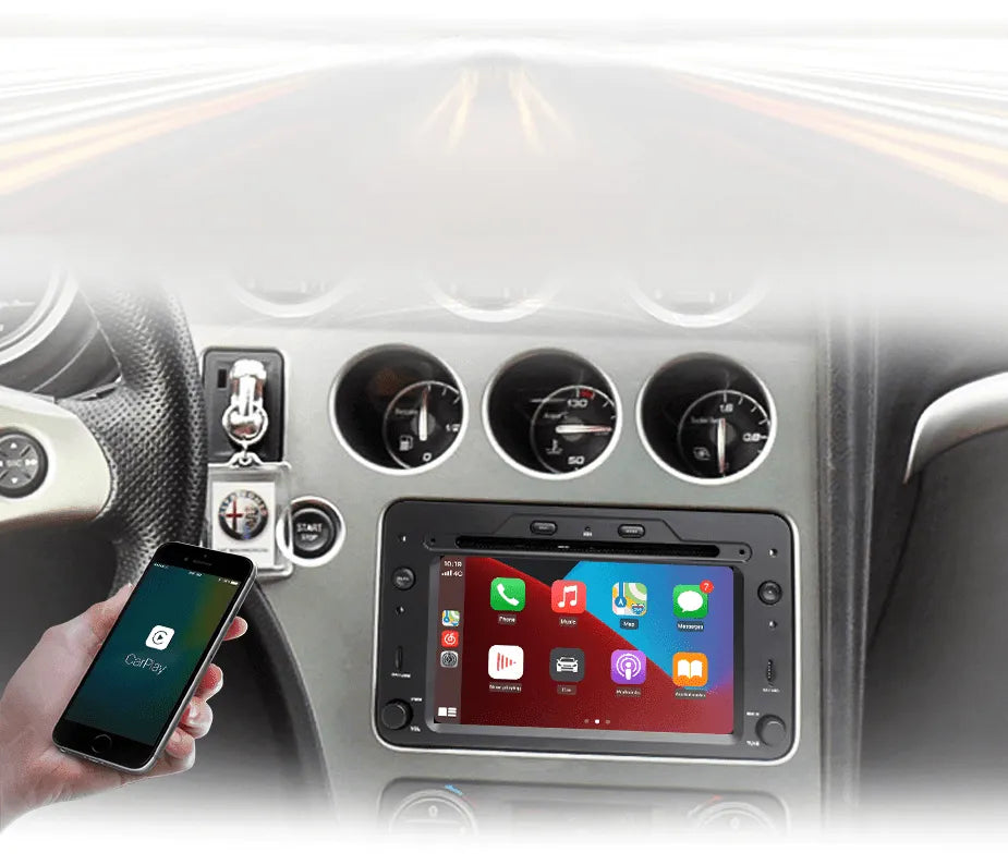 Radio nawigacja Alfa Romeo 159 Brera Spider Sportwagon Carplay Android Auto - Multigenus