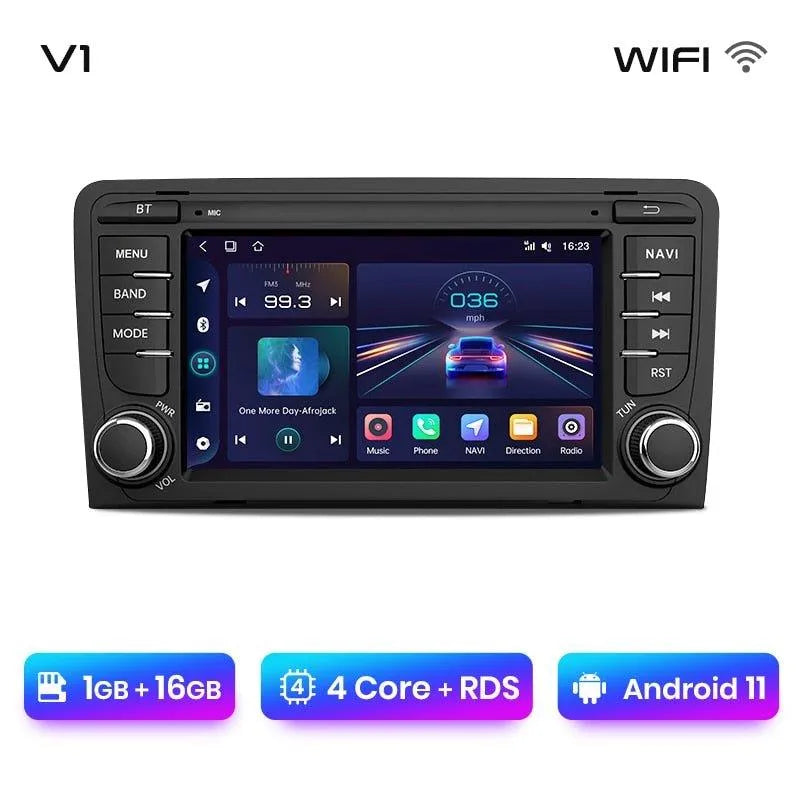 Radio nawigacja Audi A3 8P 2003 - 2011 S3 RS3 Sportback Carplay Android Auto - Multigenus