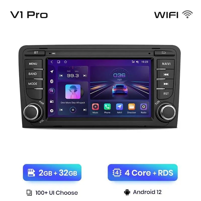 Radio nawigacja Audi A3 8P 2003 - 2011 S3 RS3 Sportback Carplay Android Auto - Multigenus