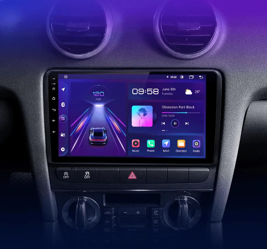 Radio nawigacja Audi A3 8P 2003 - 2013 Android Auto Carplay - Multigenus