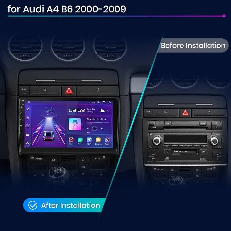 Radio nawigacja Audi A4 B6 B7 2000 - 2009 Carplay Android Auto - Multigenus