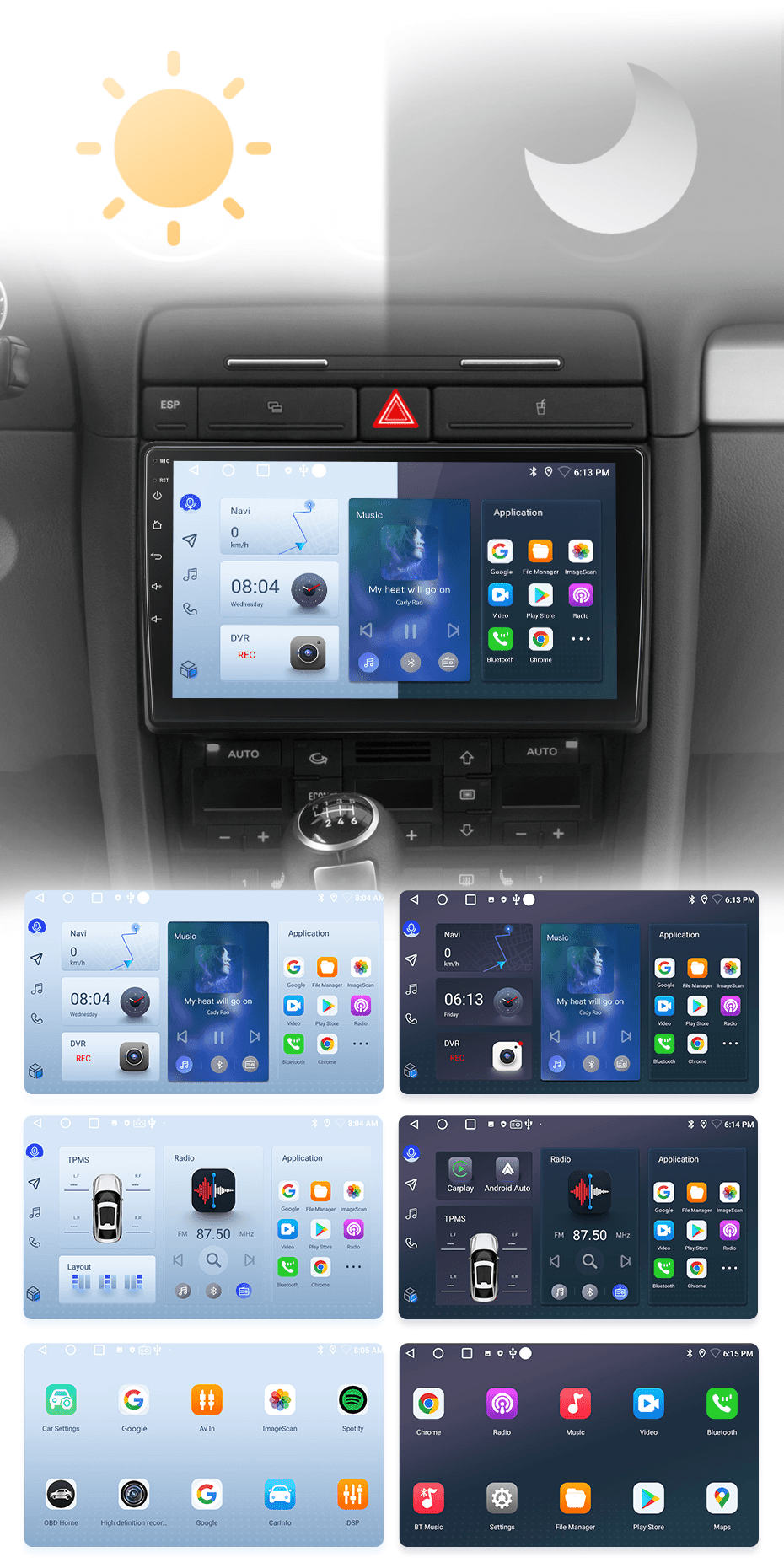 Radio navigation Audi A4 B6 B7 Carplay Android Auto – Multigenus