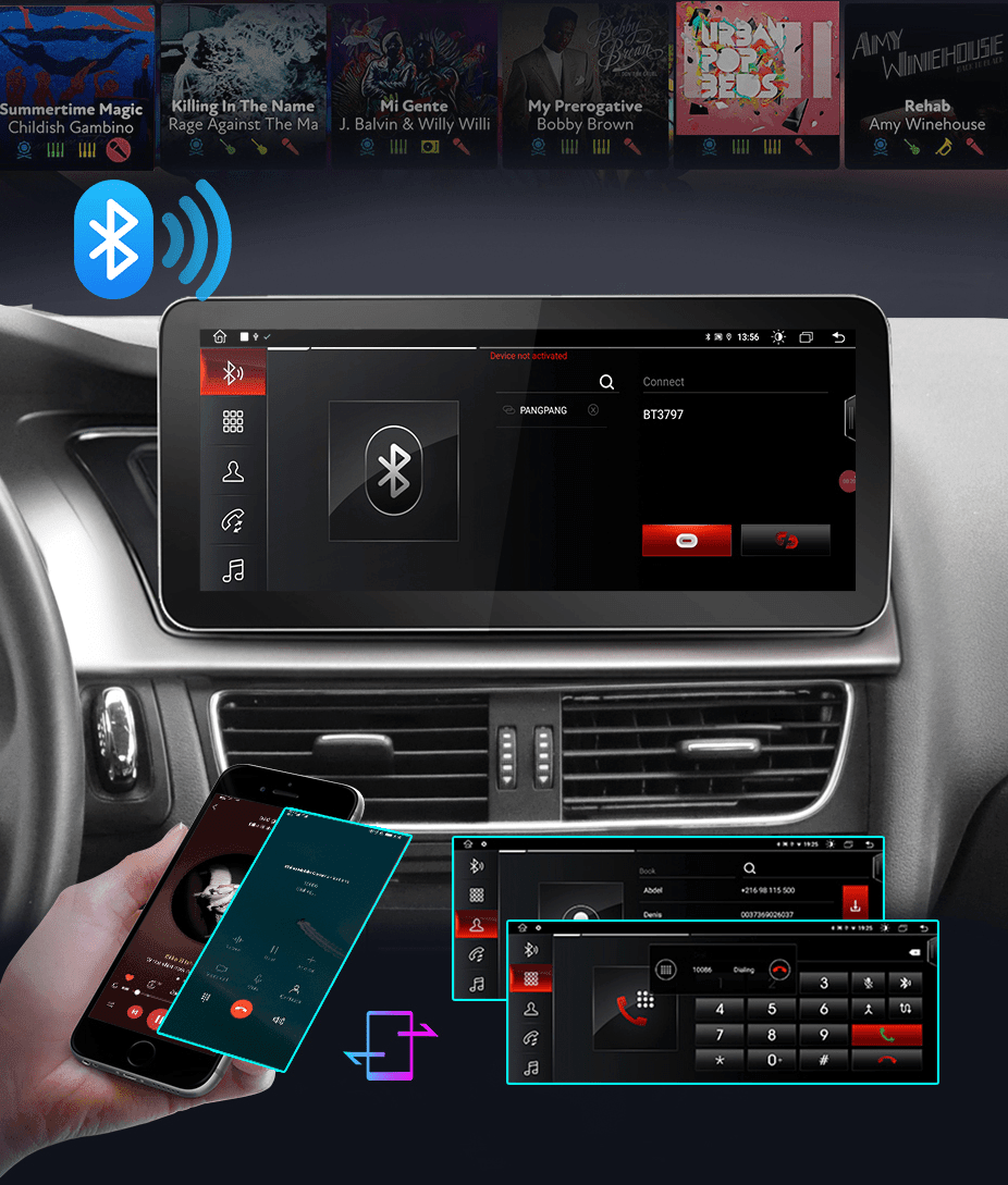 Radio nawigacja Audi A4 B8 A5 2009-2017 10.25“ CarPlay Android Auto - Multigenus