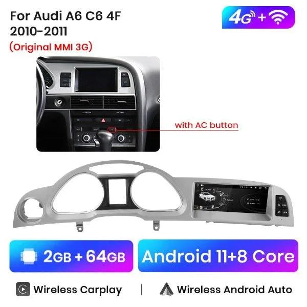 Radio nawigacja Audi A6 C6 2005-2011 CarPlay Android Auto - Multigenus