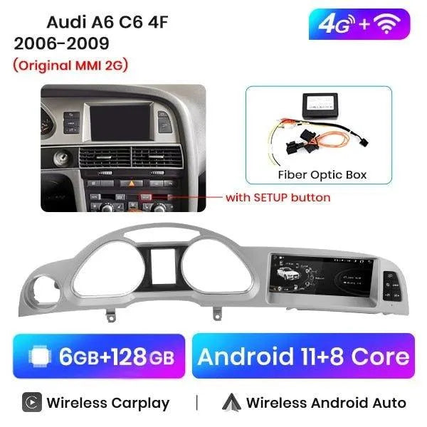 Radio nawigacja Audi A6 C6 2005-2011 CarPlay Android Auto - Multigenus