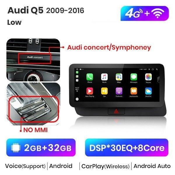 Audi Q5 2009-2016 Navigation CarPlay 4G DSP Android Auto GPS