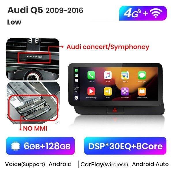 Radio nawigacja Audi Q5 2009-2016 10.25“ Android Auto CarPlay - Multigenus