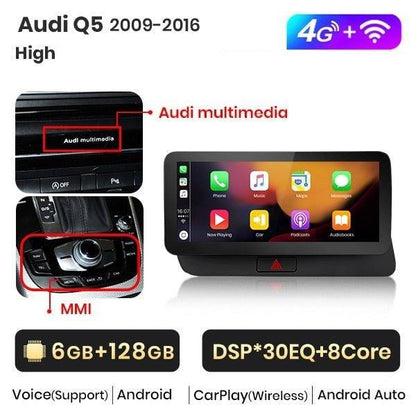 Radio nawigacja Audi Q5 2009-2016 10.25“ Android Auto CarPlay - Multigenus