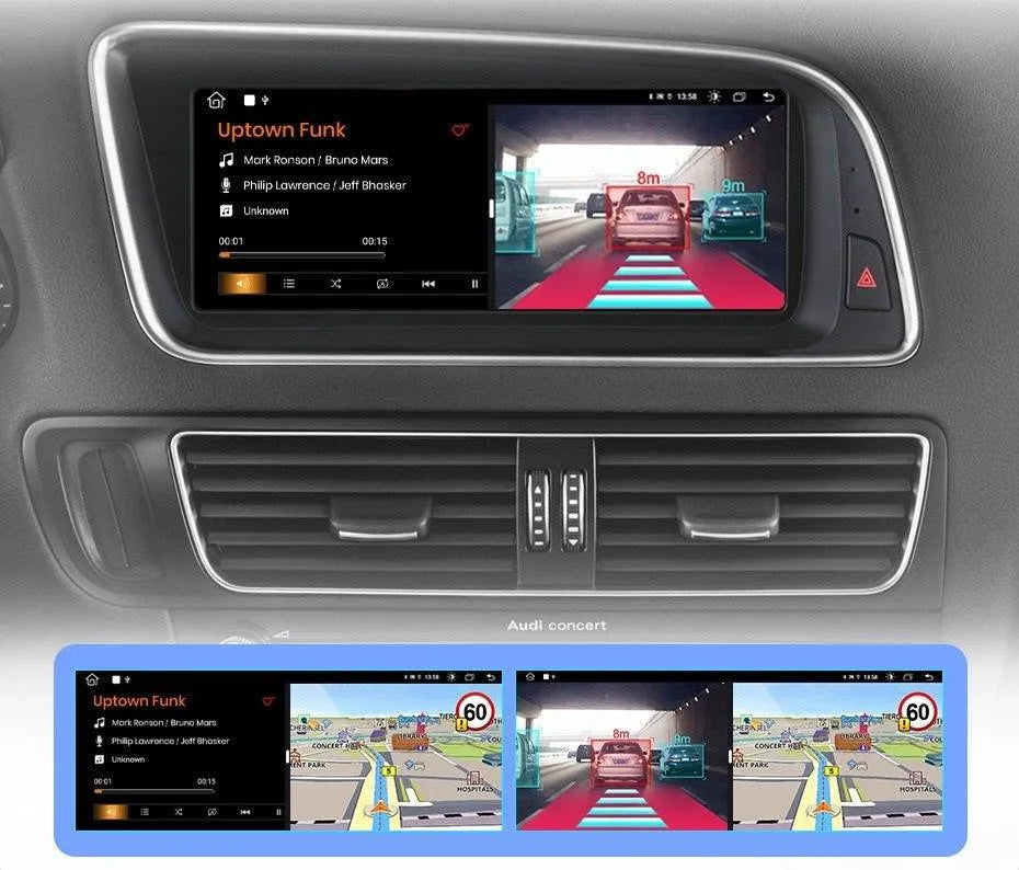 Radio nawigacja Audi Q5 2009-2016 CarPlay Android Auto - Multigenus