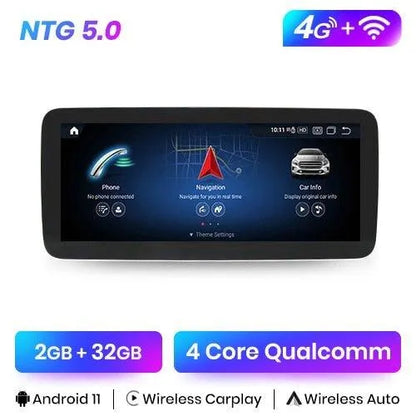 Radio nawigacja Mercedes A Klasa W176 / GLA X156 / CLA C117 2013-2018 Android Auto CarPlay - Multigenus