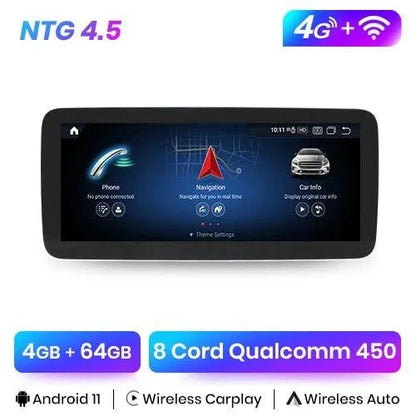 Radio nawigacja Mercedes A Klasa W176 / GLA X156 / CLA C117 2013-2018 Android Auto CarPlay - Multigenus