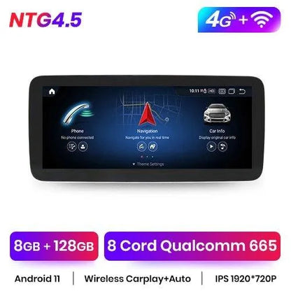 Radio nawigacja Mercedes A Klasa W176 / GLA X156 / CLA C117 2013-2018 Android Auto CarPlay - Multigenus