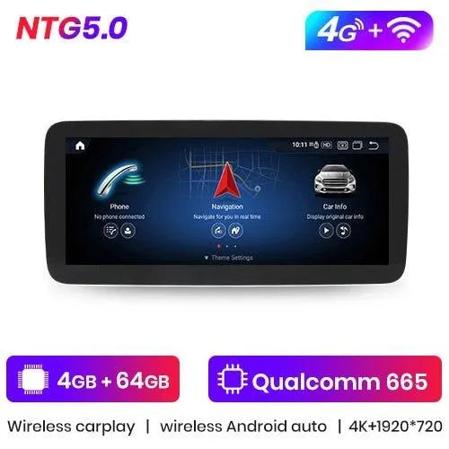 Radio nawigacja Mercedes A Klasa W176 / GLA X156 / CLA C117 2013-2018 Android Auto CarPlay - Multigenus