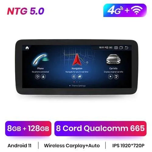 Radio nawigacja Mercedes A Klasa W176 / GLA X156 / CLA C117 2013-2018 Android Auto CarPlay - Multigenus