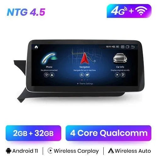 Pantalla Táctil radio Android Auto Carplay Mercedes Clase C W204