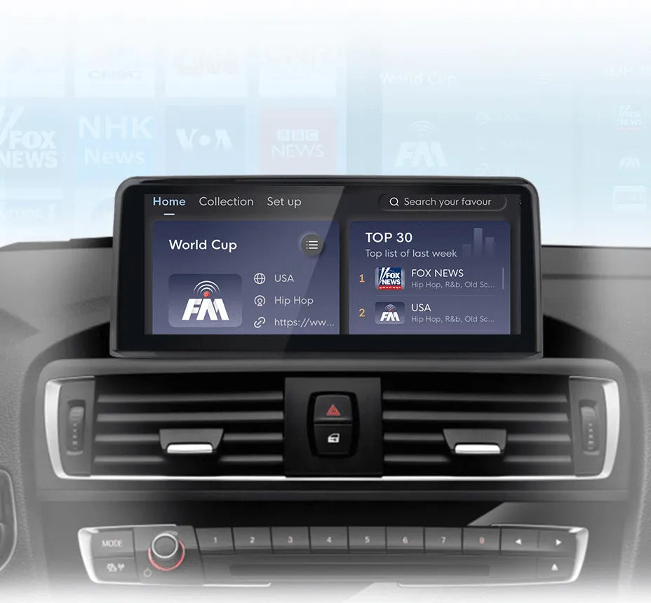 Radio nawigacja BMW 3 F20 F21 F22 F30 F31 F32 F33 F34 F36 Android Auto CarPlay - Multigenus