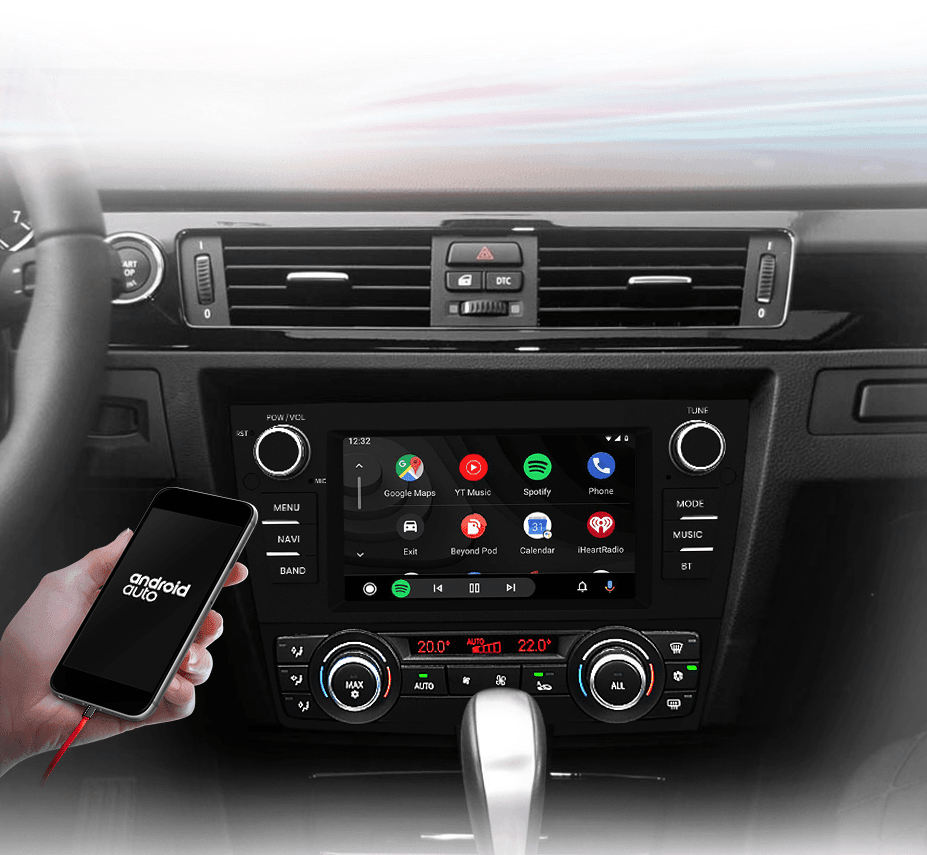 Radio nawigacja BMW 3 Serii E90 E91 E92 E93 Android Auto Carplay - Multigenus