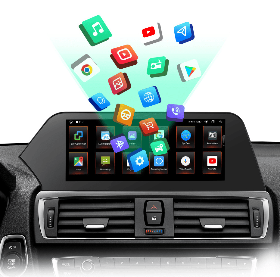 Radio nawigacja BMW 3/4 Serii F30 F31 F34 F32 F33 F36 CarPlay 1920*720 Android Auto - Multigenus