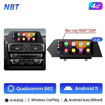 Radio nawigacja BMW 3/4 Serii F30 F31 F34 F32 F33 F36 CarPlay 1920*720 Android Auto - Multigenus