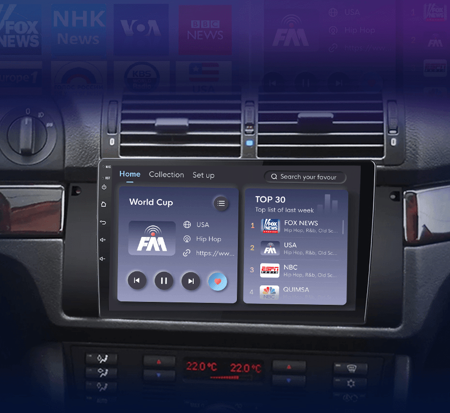 Radio nawigacja BMW 5 E39 1995 - 2003 E53 X5 M5 Carplay Android Auto - Multigenus