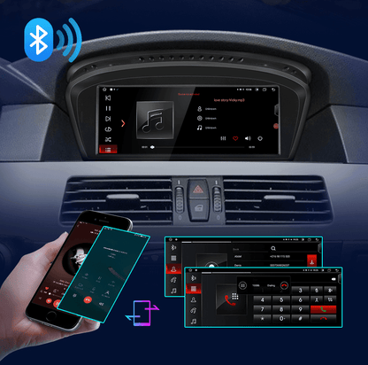 Radio nawigacja BMW 5 E60 E61 E63 E64 E90 E91 E92 GPS CarPlay Android Auto - Multigenus