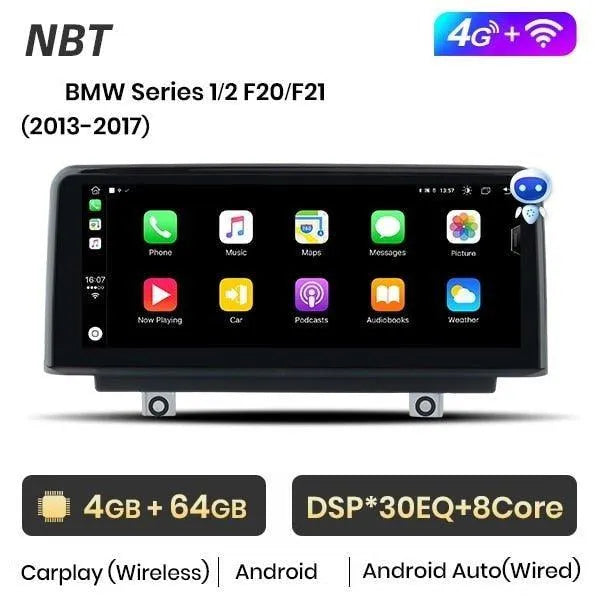 Radio nawigacja BMW 3 F20 F21 F22 F30 F31 F32 F33 F34 F36 Android Auto CarPlay - Multigenus