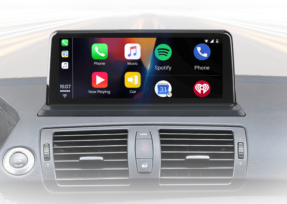 Radio navigation BMW série 1 E81 E82 E87 E88 CarPlay Android