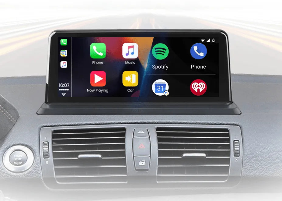 Radio nawigacja BMW serii 1 E81 E82 E87 E88 2005-2012 CarPlay Android Auto - Multigenus