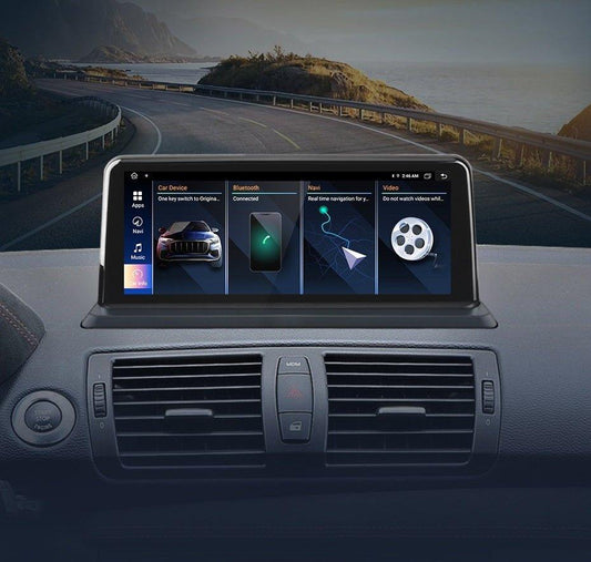 Radio nawigacja BMW serii 1 E81 E82 E87 E88 2005-2012 CarPlay Android Auto - Multigenus