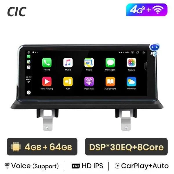 Radio nawigacja BMW serii 1 E81 E82 E87 E88 2005-2012 CarPlay Android Auto - Multigenus