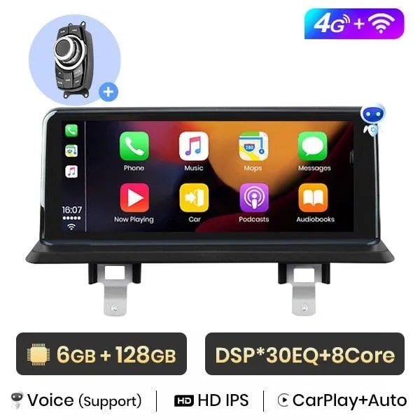 Radio nawigacja BMW serii 1 E81 E82 E87 E88 2005-2012 CarPlay Android Auto - Multigenus