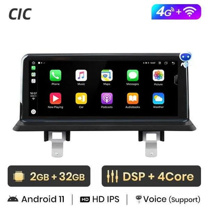 Radio nawigacja BMW serii 1 E81 E82 E87 E88 2005-2012 CarPlay Android Auto - Multigenus