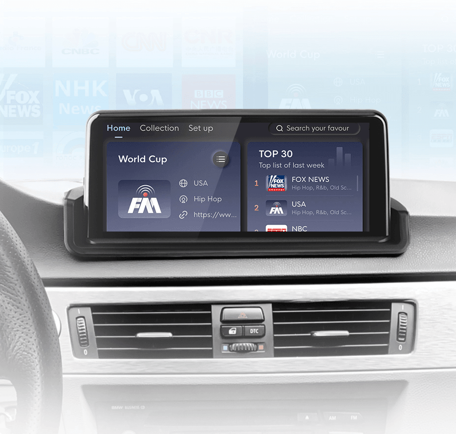 Radio nawigacja BMW Serii 3 E90 E91 E92 E93 2005-2012 CarPlay Android Auto - Multigenus