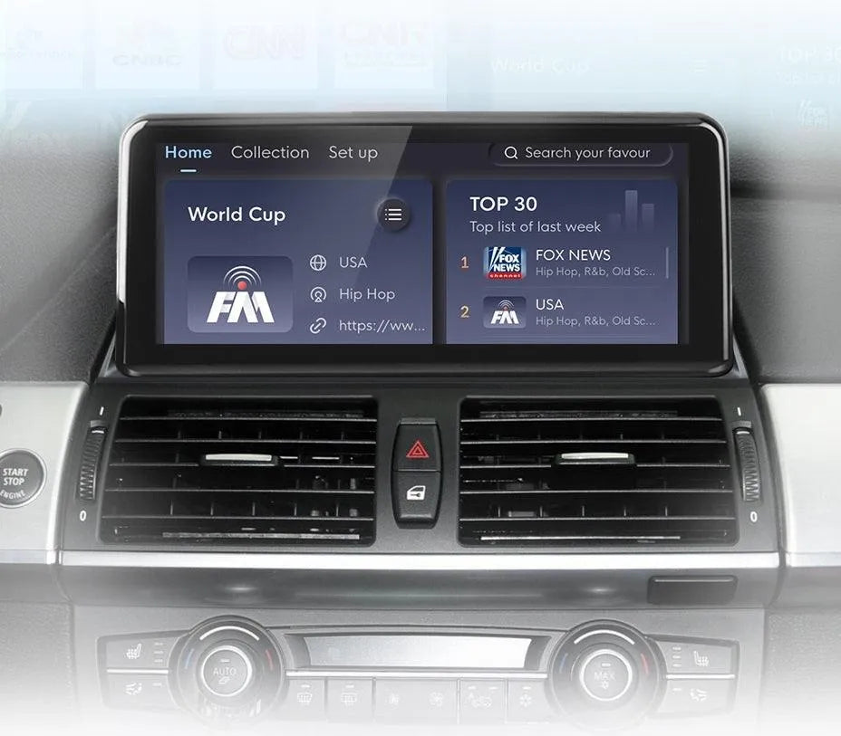 Radio nawigacja BMW X5 E70 X6 E71 2007-2013 CarPlay Android Auto - Multigenus