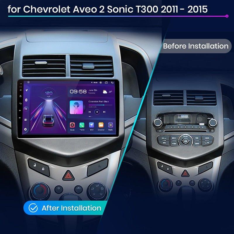 Radio nawigacja Chevrolet Aveo 2 2011-2013 Android Auto Carplay - Multigenus