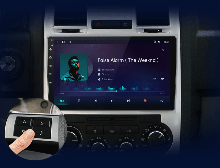 Radio nawigacja Chrysler 300C Aspen 2004 - 2008 Android Auto CarPlay - Multigenus