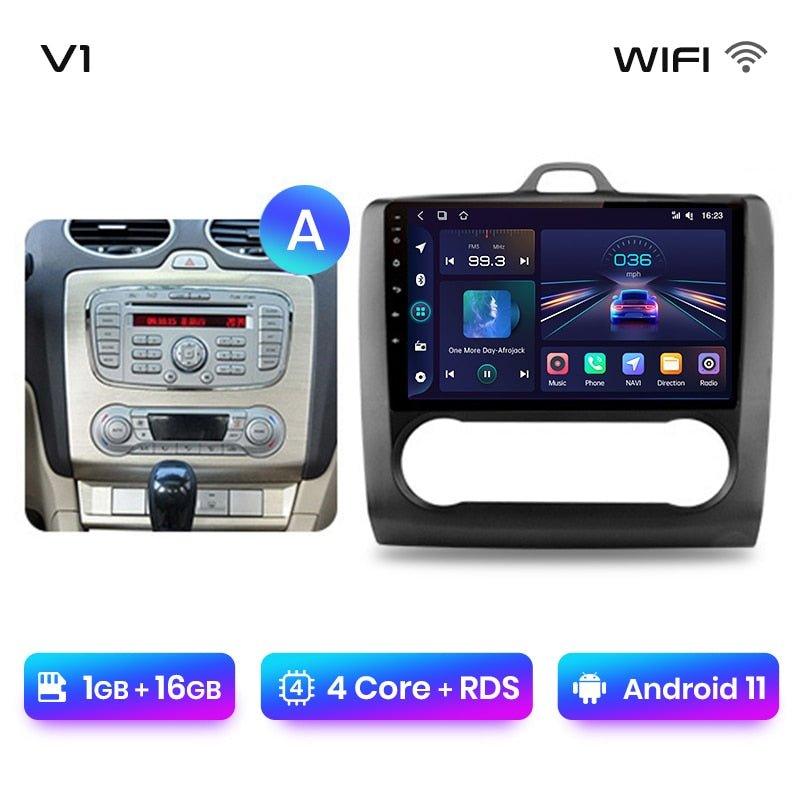 Radio nawigacja Ford Focus 2 Mk2 2004- 2011 CarPlay Android Auto - Multigenus