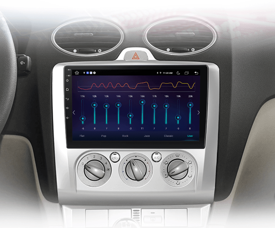 Radio nawigacja Ford Focus 2 Mk2 2004- 2011 CarPlay Android Auto - Multigenus