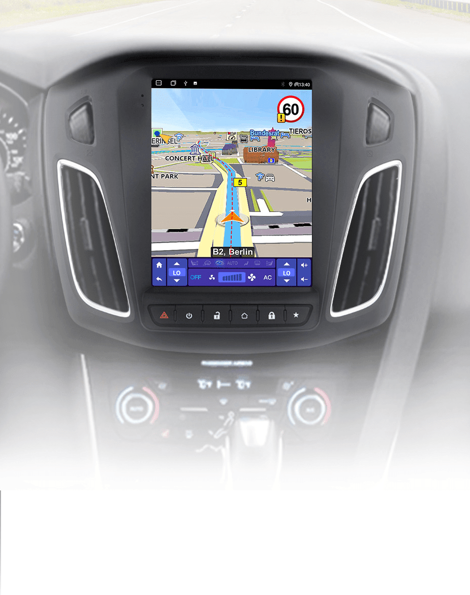 Radio Navegación Ford Focus MK3 2012-2017 Estilo Tesla Android – Multigenus