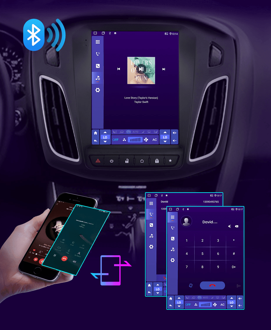 Radio nawigacja Ford Focus MK3 2012-2017 Android Auto Carplay - Multigenus