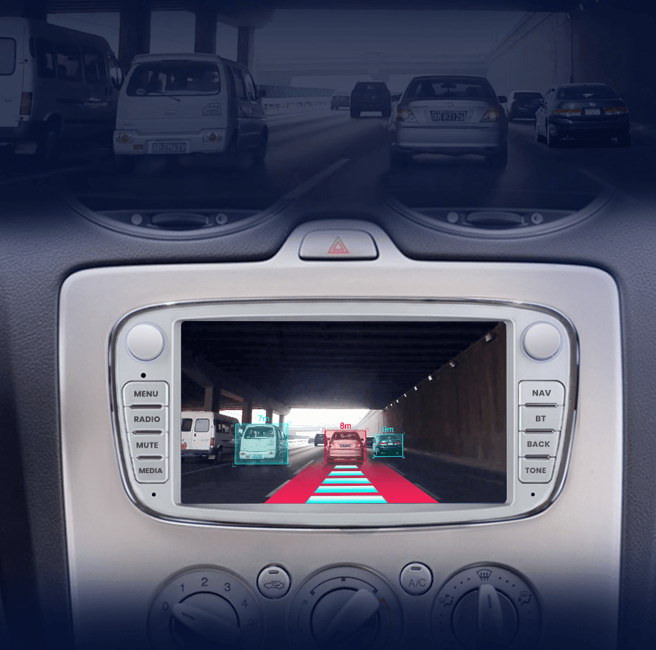 NAVI AUTORADIO GPS 7 per Ford Focus Transit S/C-Max Kuga Mondeo