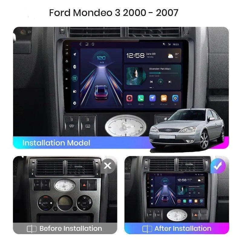 Radio nawigacja Ford Mondeo 3 2000-2007 Android Auto Carplay - Multigenus