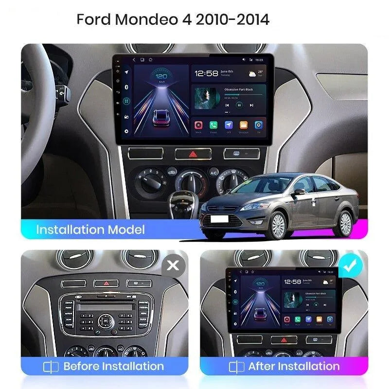 Radio nawigacja Ford Mondeo 4 mk4 2010 - 2014 Carplay Carplay Android Auto - Multigenus