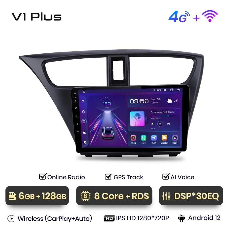 Radio nawigacja Honda Civic 9 2012-2017 Android Auto Carplay - Multigenus