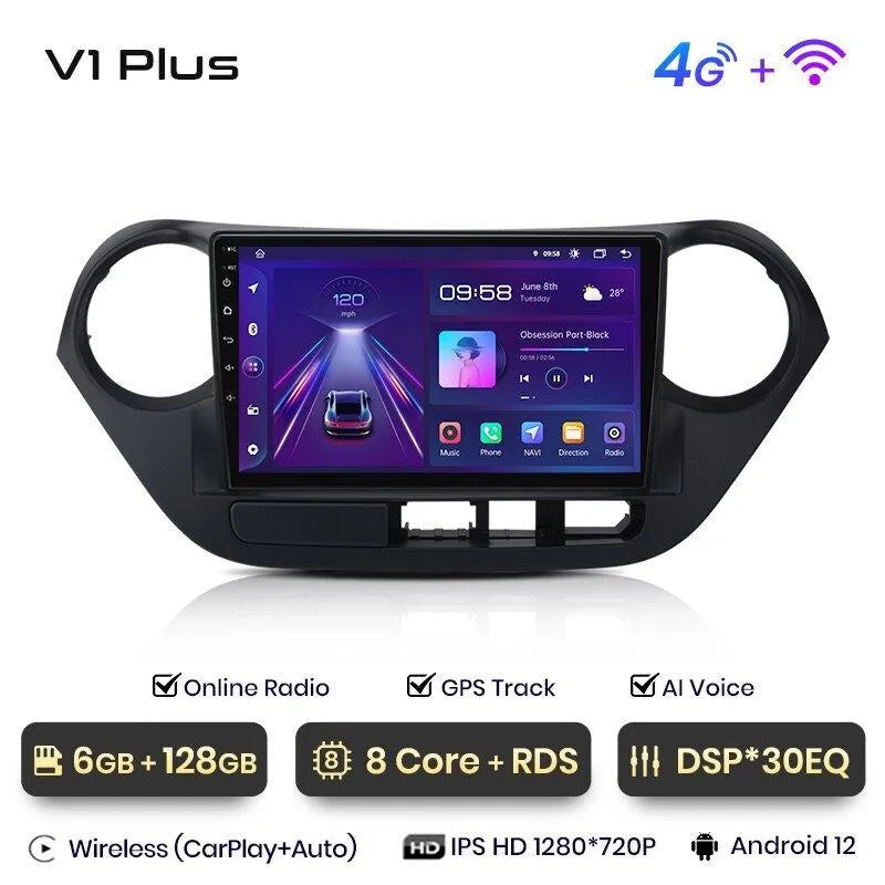 Radio nawigacja Hyundai Grand I10 2013 - 2016 Carplay Android Auto - Multigenus