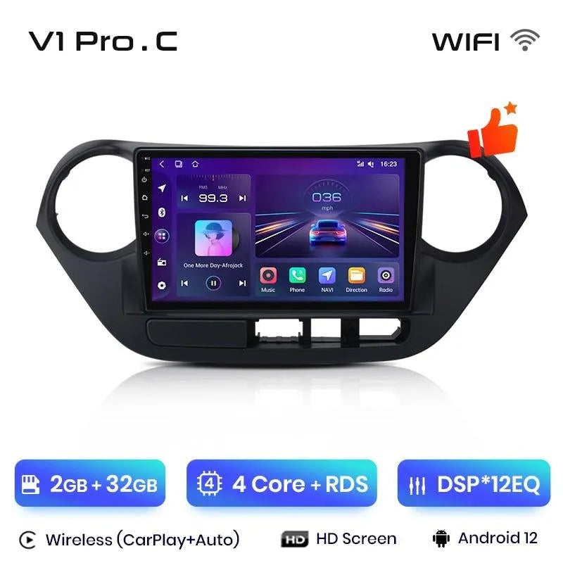 Radio nawigacja Hyundai Grand I10 2013 - 2016 Carplay Android Auto - Multigenus