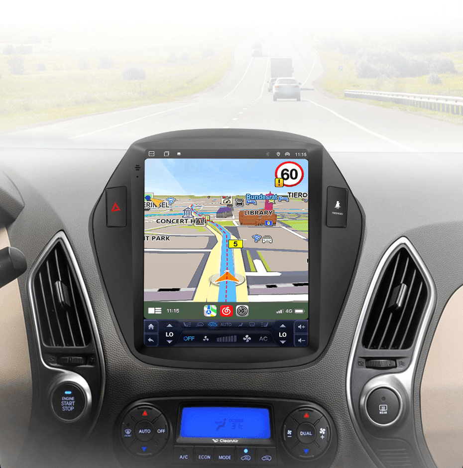 Radio nawigacja Hyundai Tucson 2 IX35 2010-2015 Android Auto Carplay - Multigenus