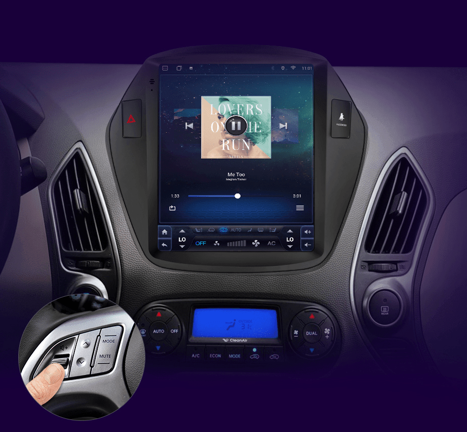 Radio nawigacja Hyundai Tucson 2 IX35 2010-2015 Android Auto Carplay - Multigenus